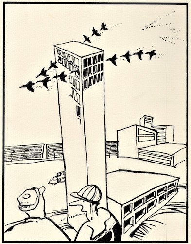 Cartoon: Spring. Birds path (medium) by Kestutis tagged bird,kestutis,lithuania,spring,nature