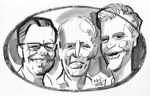 Cartoon: Three musicians (medium) by Kestutis tagged music,kestutis,lithuania