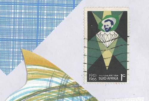 Cartoon: Vincent van Gogh postage stamp 2 (medium) by Kestutis tagged vincent,postage,stamps,kestutis,lithuania,mail,art,kunst
