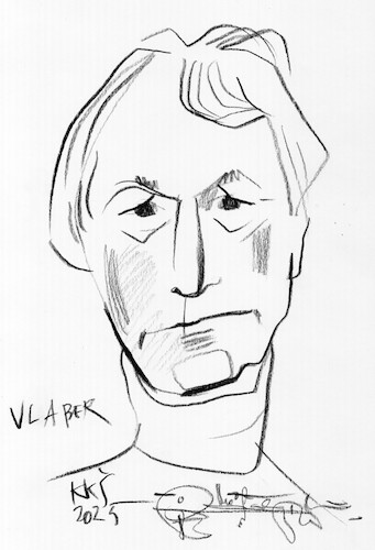 Cartoon: Vlaber Vladimiras Beresniovas (medium) by Kestutis tagged sketch,kestutis,lithuania