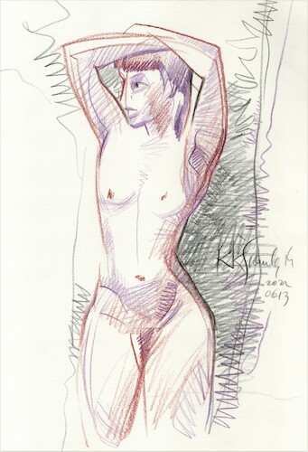 Cartoon: Artists and models. Sketches 9 (medium) by Kestutis tagged sketch,art,kunst,kestutis,lithuania,model
