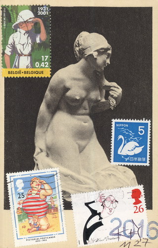 Cartoon: Bather and observers (medium) by Kestutis tagged dada,postcard,postage,stamps,kestutis,lithuania,comic,observers