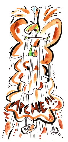 Cartoon: CACAOMAN (medium) by Kestutis tagged batman,schmetterling,butterfly,adventures,lithuania,siaulytis,kestutis,chef,turtle,animal,comic,kitchen,strip,man,cacao,pirate