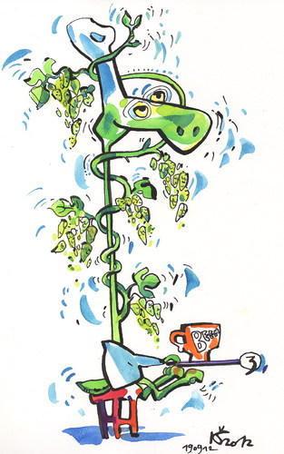 Cartoon: Cartoon with appendix (medium) by Kestutis tagged bier,adventure,lithuania,siaulytis,kestutis,hopfen,photo,comic,strip,pirate,chef,hop,beer,oktoberfest,turtle