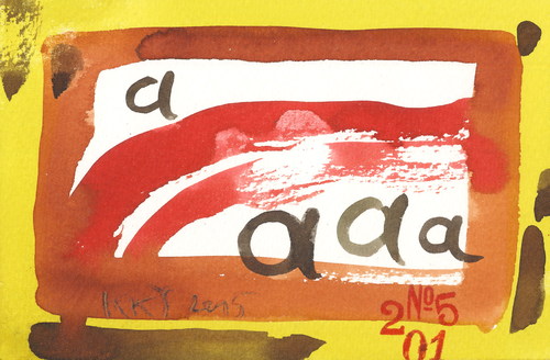 Cartoon: dada Calligraphy (medium) by Kestutis tagged calligraphy,lithuania,kestutis,postcard,dada