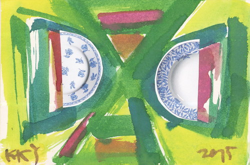 Cartoon: DADA Calligraphy. Ireland (medium) by Kestutis tagged dada,postcard,kalligraphie,kestutis,lithuania,art,kunst,irland,fish,calligraphy,ireland
