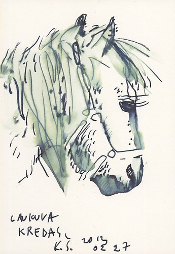 Cartoon: Horses. Sketch (medium) by Kestutis tagged horses,sketch,kestutis,lithuania,pferde