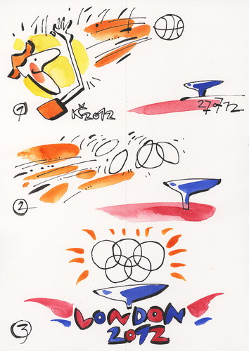 Cartoon: LONDON OLYMPICS OPENING CEREMONY (medium) by Kestutis tagged england,kestutis,2012,lithuania,summer,ceremony,opening,olympics,london,sport,basketball