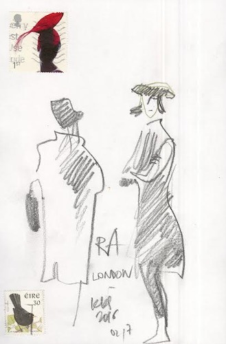 Cartoon: London. Sketch (medium) by Kestutis tagged sketch,london,art,garden,postage,stamps,kestutis,lithuania