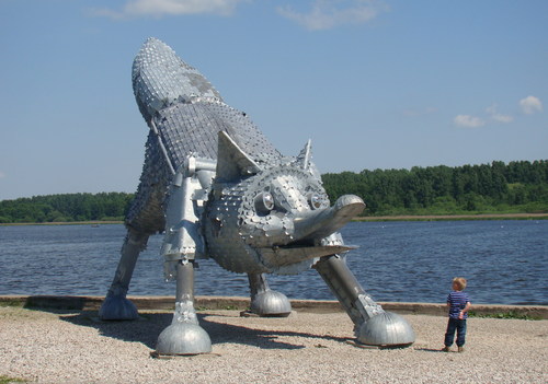 Cartoon: Merry Christmas! (medium) by Kestutis tagged merry,christmas,lithuania,kestutis,winter,sculpture