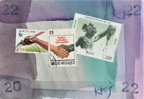 Cartoon: Meta galaxy (medium) by Kestutis tagged meta,galaxy,dada,postcard,kestutis,lithuania