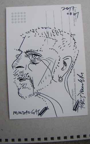 Cartoon: Mindaugas Snipas (medium) by Kestutis tagged sketch,kestutis,lithuania,art,kunst