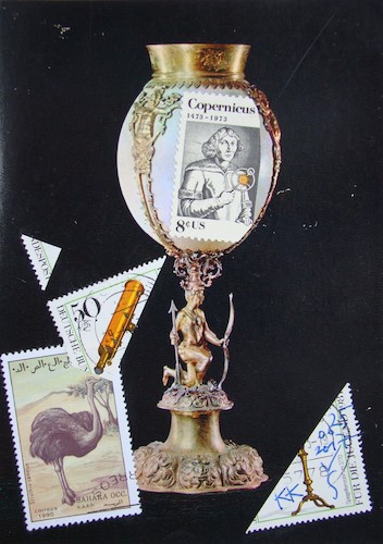 Cartoon: Ostrich egg (medium) by Kestutis tagged ostrich,egg,dada,postcard,mail,art,kunst,kestutis,lithuania