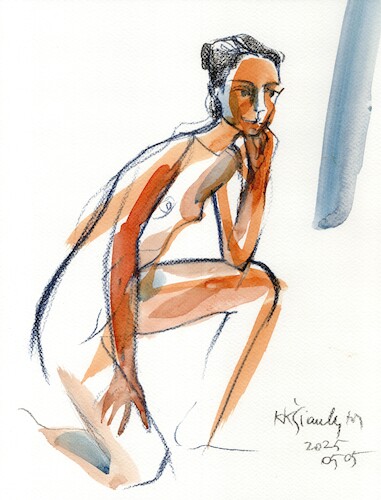 Cartoon: Painters Posers and Pencils 6 (medium) by Kestutis tagged sketch,painter,art,kunst,pencil,kestutis,lithuania