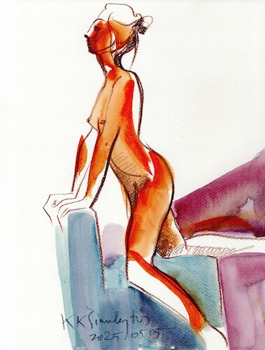 Cartoon: Painters Posers and Pencils 7 (medium) by Kestutis tagged sketch,painter,art,kunst,pencil,kestutis,lithuania