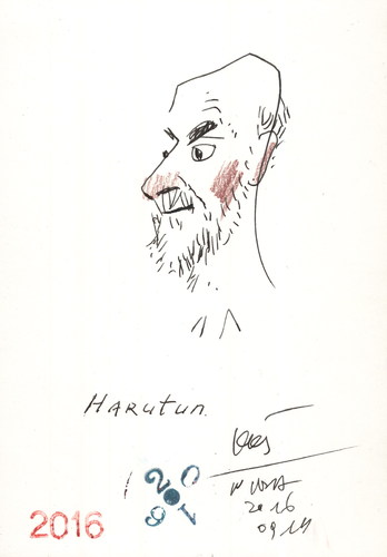 Cartoon: Painters sketch (medium) by Kestutis tagged poland,armenia,lithuania,kestutis,sketch,painter