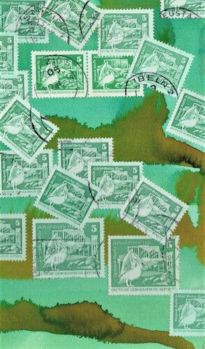 Cartoon: Pelican Assembly (medium) by Kestutis tagged pelican,assembly,watercolor,art,kunst,game,dada,philately,aqua,kestutis,lithuania