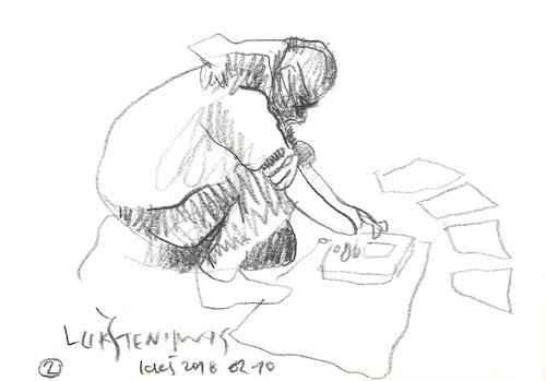 Cartoon: Performance (medium) by Kestutis tagged performance,art,kunst,sketch,kestutis,lithuania