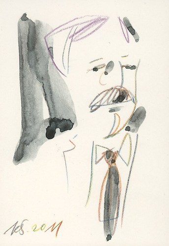 Cartoon: Portrait sketch (medium) by Kestutis tagged litauen,lithuania,sketch,portrait,vilnius
