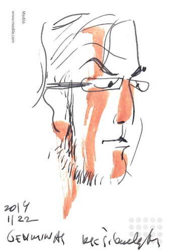 Cartoon: Portraits of artists (medium) by Kestutis tagged lithuania,kestutis,sketch,portrait,kunst,art
