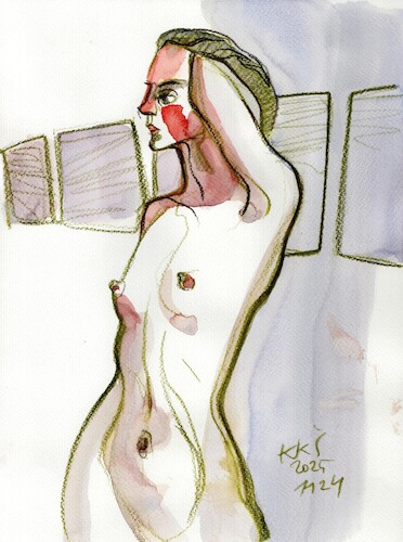 Cartoon: Quick drawings 5 (medium) by Kestutis tagged quick,drawing,nude,art,kunst,sketch,kestutis,lithuania