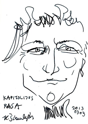 Cartoon: Rasa (medium) by Kestutis tagged educator,kestutis,lithuania,sketch