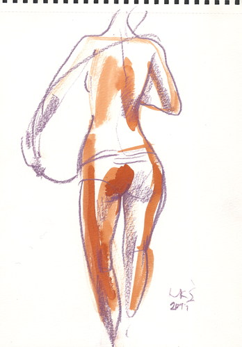 Cartoon: Sketch. Artist and model 5 (medium) by Kestutis tagged sketch,artist,kestutis,lithuania
