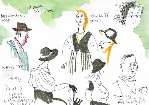 Cartoon: Sketch. Spectacle (medium) by Kestutis tagged spectacle,sketch,kestutis,lithuania