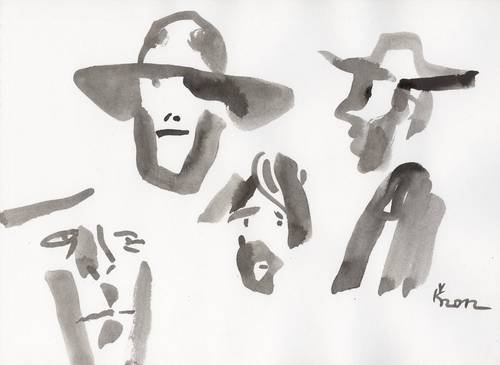 Cartoon: WESTERN (medium) by Kestutis tagged actor,sketch,film,movies,cinema,western