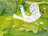 Cartoon: A painter looks for forms (small) by Kestutis tagged paiter,dada,watercolor,form,art,kunst,kestutis,lithuania