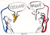 Cartoon: ACQUAINTED (small) by Kestutis tagged man,woman,acquaint,hello