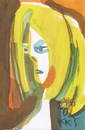 Cartoon: Amanda Lear (small) by Kestutis tagged amanda lear postcard liner kestutis lithuania