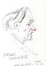 Cartoon: Antanas Kmieliauskas (small) by Kestutis tagged art kunst sketch kestutis lithuania