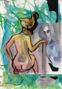 Cartoon: Artist and model (small) by Kestutis tagged sketch,collage,kestutis,lithuania,art,kunst
