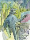 Cartoon: Artistes en plein air (small) by Kestutis tagged sketch pleinair summer painter art kunst kestutis lithuania