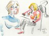 Cartoon: Artists and models. Sketches 2 (small) by Kestutis tagged sketch,art,kunst,model,kestutis,lithuania