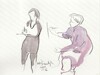 Cartoon: Artists and models. Sketches 3 (small) by Kestutis tagged sketch art kunst kestutis lithuania