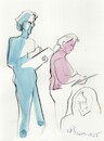 Cartoon: Artists and models. Sketches (small) by Kestutis tagged art,kunst,sketch,model,kestutis,lithuania
