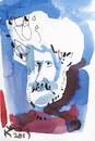 Cartoon: Autocaricature 4 (small) by Kestutis tagged autocaricature watercolor sketch portrait caricature postcard kestutis lithuania