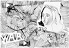 Cartoon: Automatic drawing. 14 (small) by Kestutis tagged war krieg automatic drawing ukraine russia sketch kestutis lithyania youtube