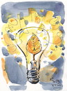 Cartoon: Autumn (small) by Kestutis tagged autumn,birch,birke,bulb,light,kestutis,lithuania