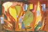 Cartoon: Autumn evening in Vilnius (small) by Kestutis tagged postcard autumn kestutis lithuania