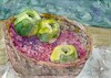 Cartoon: Autumn still lifes 2 (small) by Kestutis tagged apple art kunst autumn kestutis lithuania