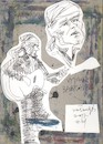 Cartoon: Bard Vytautas Babravicius (small) by Kestutis tagged bard sketch art kunst kestutis lithuania music