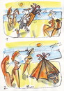 Cartoon: BEACH HAPPENING (small) by Kestutis tagged beach happening adventure sleep golf man woman