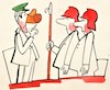 Cartoon: Because we have not gas masks... (small) by Kestutis tagged mask,kestutis,lithuania