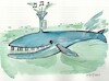 Cartoon: Blues whale (small) by Kestutis tagged blues,whale,kestutis,lithuania
