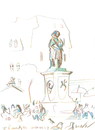 Cartoon: BONN. BEETHOVEN MONUMENT (small) by Kestutis tagged beethoven,bonn,monument,music,sketch,germany,deutschland