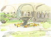 Cartoon: Bonn (small) by Kestutis tagged watercolor,bonn,germany,deutschland,aquarell,skizze,sketch,kestutis,siaulytis