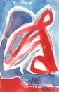Cartoon: Calligraphic abstraction (small) by Kestutis tagged dada postcard kestutis lithuania calligraphiy abstraction